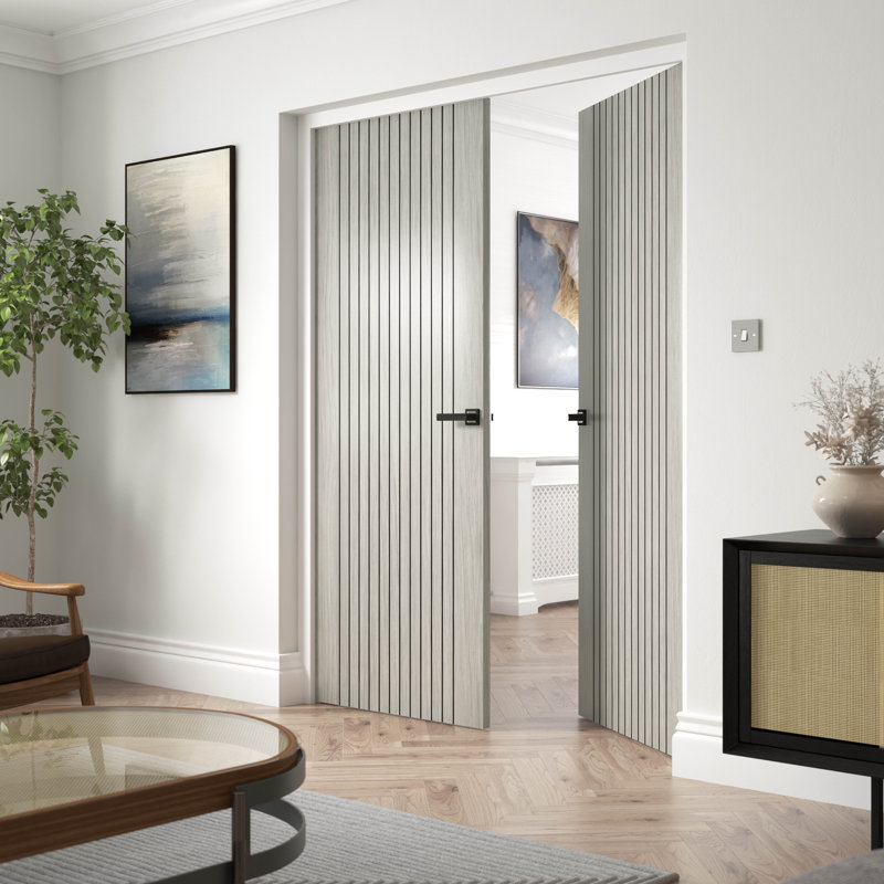 Aria Fire Door, Grey, 61cm W x 198.1cm H