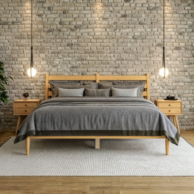 Ashlie Solid Wood Platform Bed