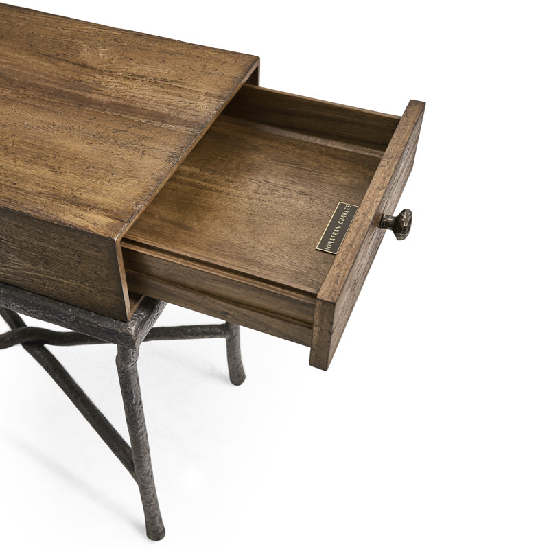 Forge Iron Storage Side Table