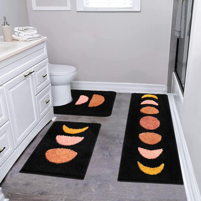 Absorbent Non Slip Mats Shower Bath Mats (Set of 3)