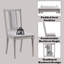 Ensemble de 2 chaises d'appoint en lin beige et finition naturelle