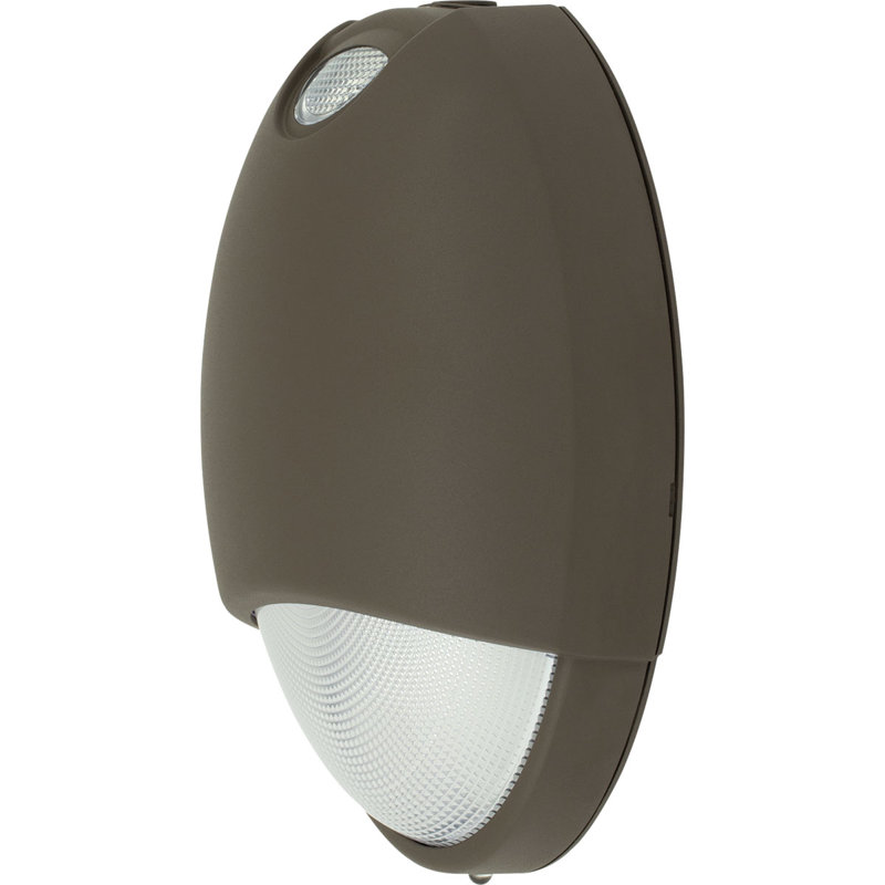 Lumière de secours DEL en aluminium moulé 6W, Bronze