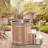 Anyi 110 Volt 1 - Person Red Cedar Round Plug and Play Ice Tub