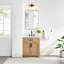 Ensemble de meuble-lavabo simple 30 po brun clair avec grain Dejean