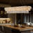 Dimmable Modern Kitchen lsland Square / Rectangle Tiered Chandelier-1816169300