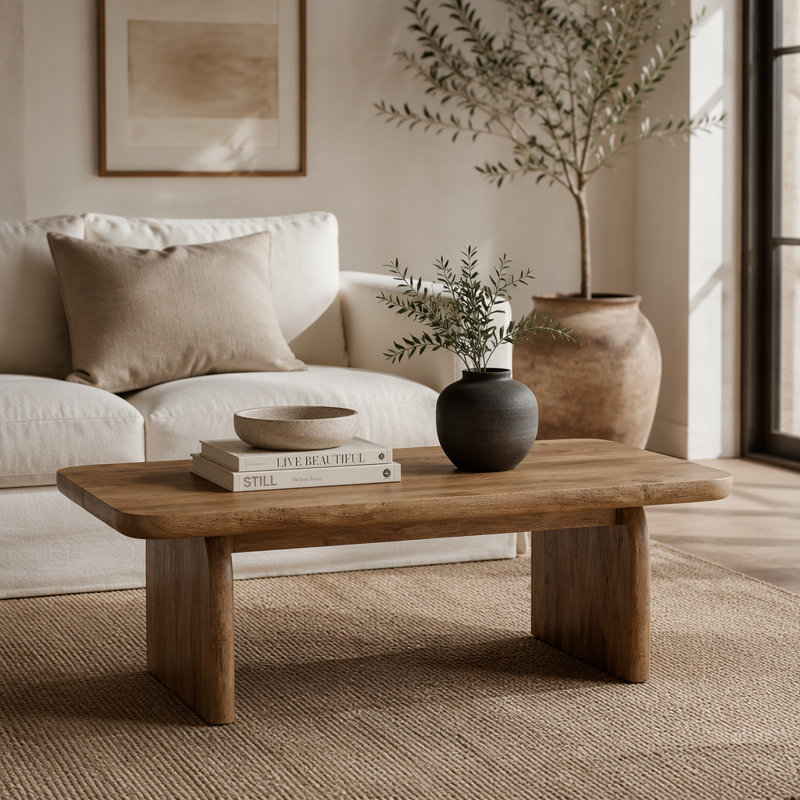 Table basse 47 ", Rustic Brown