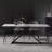 Simple Rectangular White Rock Slab Dining Table-110732772
