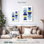 Avery bleu jaune moderne I-108612401