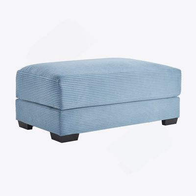 28 Ottoman Corduroy- Blue