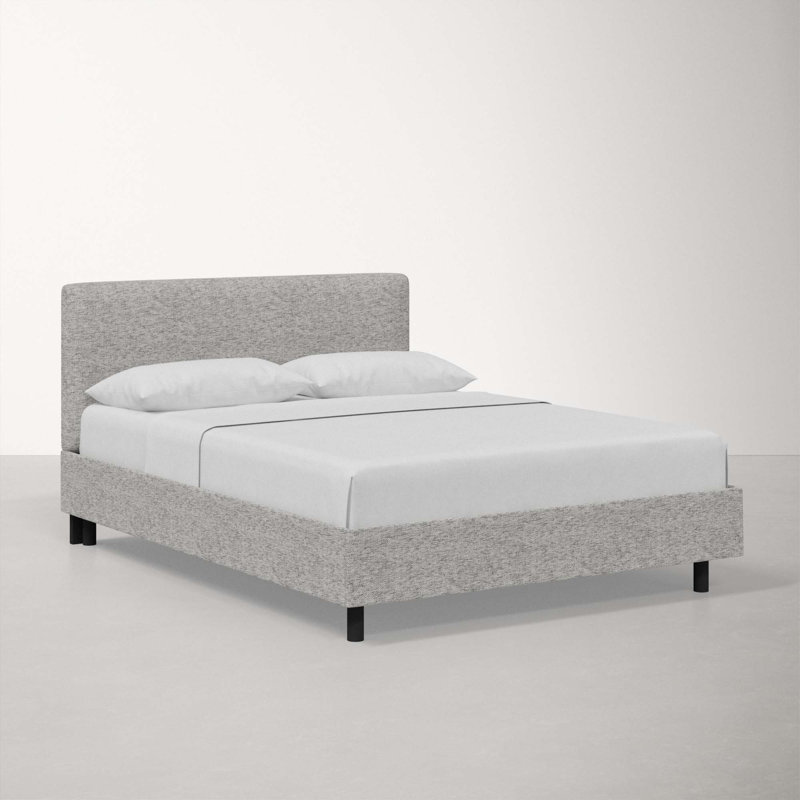 Adrien Upholstered Platform Bed, Classic Elephant Boucle, Full