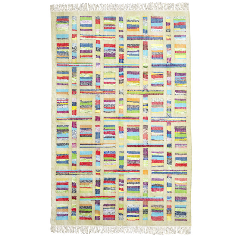 Underhill Rectangle 200 cm x 140 cm Geometric Flatweave Kilim