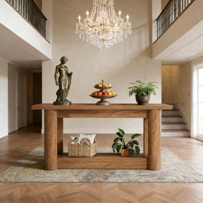 Entryway Table,2-Tier Console Table,Sofa Table