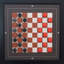 Ensemble de 4 jeux de toile magnétiques: Échecs, Backgammon, Dames, Tic Tac Toe: Moderne