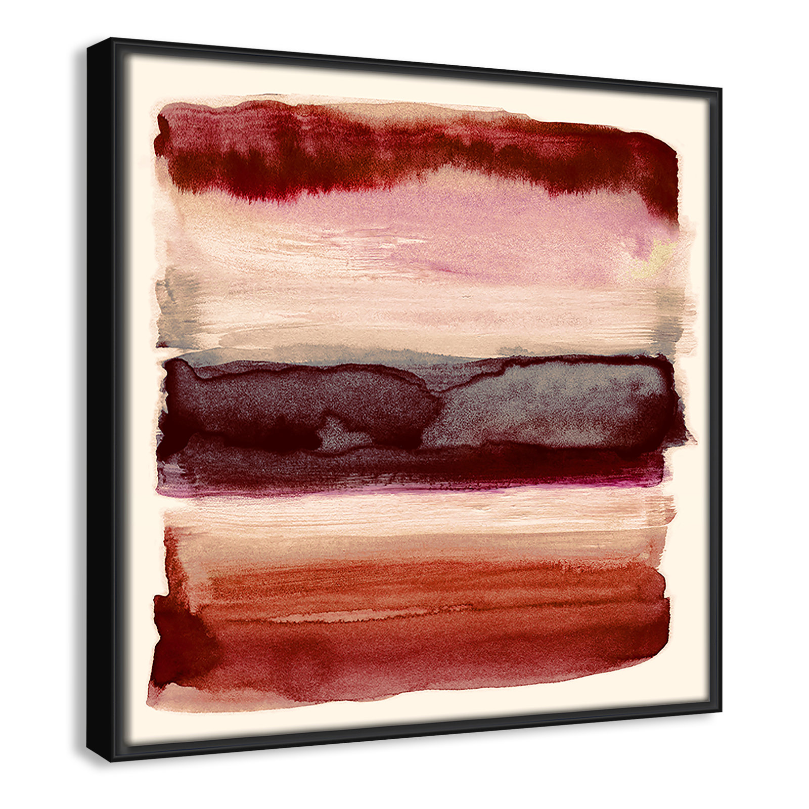 Burgundy Sky II Print by Nan, Black, 13.5" H x 13.5" W