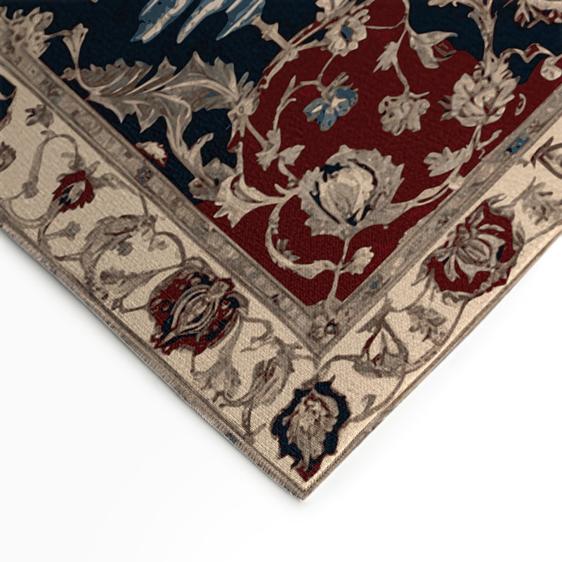 Tapis d'intérieur et d'extérieur noir Persian, Rectangle 9 pi x 12 pi