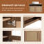 Meuble-lavabo mural moderne de 30 po avec armoire en contreplaqué, portes en rotin et lavabo en céramique (3 options d'évier, portes à fermeture douce, conception flottante)-1782202943-1782202938