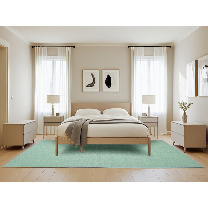 Tapis contemporain sauge, Rectangle 5 pi x 8 pi