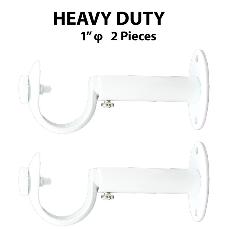 Support de fixation pour rideau 1 po Alpharetta, Blanc lustré