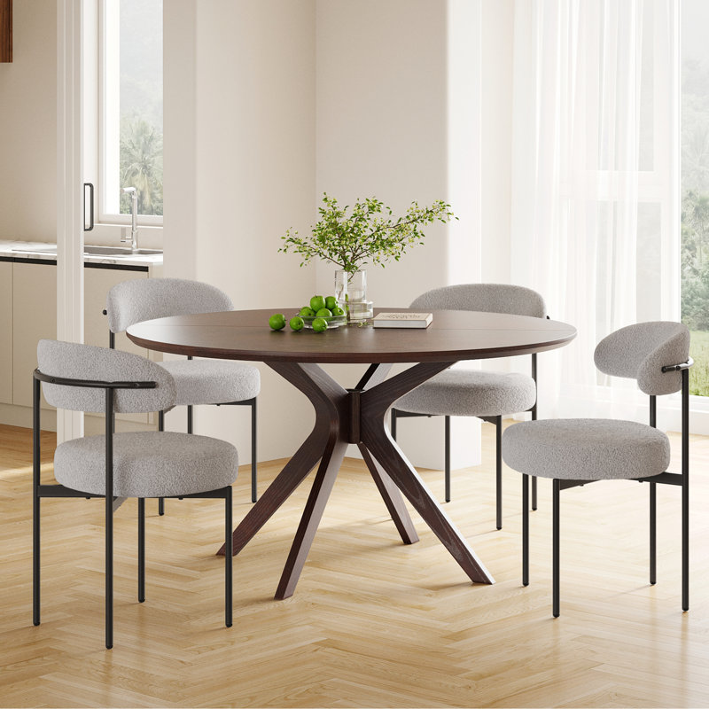 Keerthika Upholstered Dining Chair, Gray