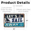 Enseigne en plastique de style rétro de 8 po x 12 po Let's Sail Away