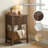 Modern Minimalist End Table With Open Storage Shelf-1079527447