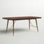 Jaron Walnut Solid Wood Top Dining Table