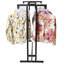 Double Rod Handrail Garment Display Rack