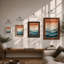 Mountains At Sunset Minimalist - Print-2138586796-2138586832