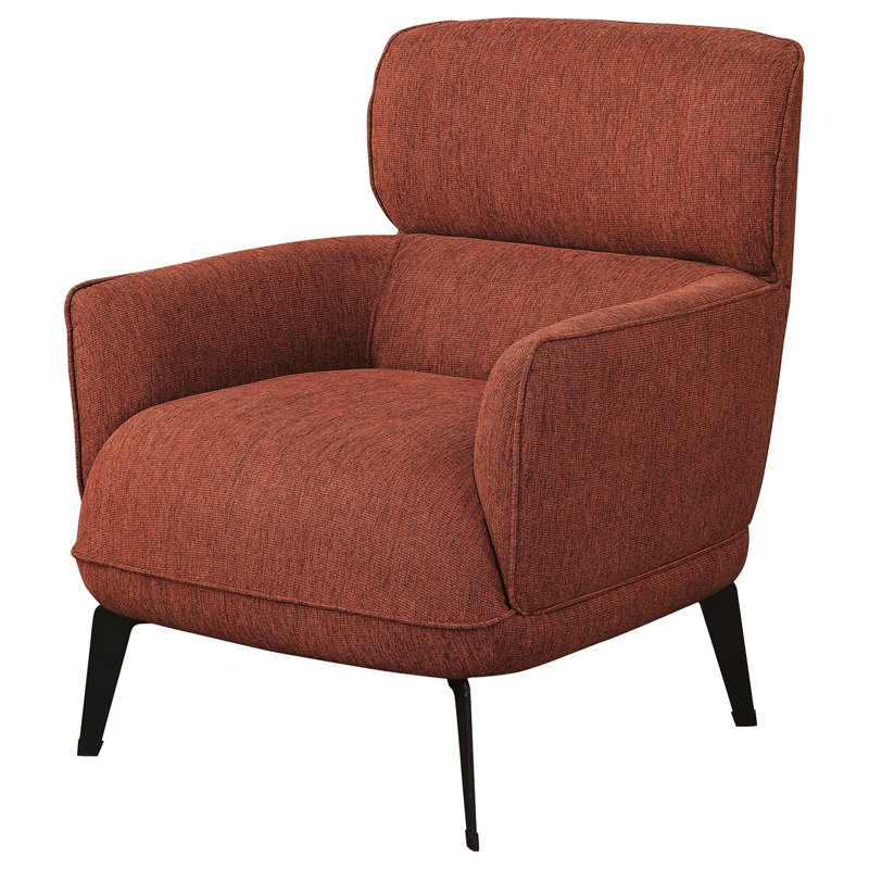 Fauteuil de 30,50 po Joshual CAL117, Chenille orange
