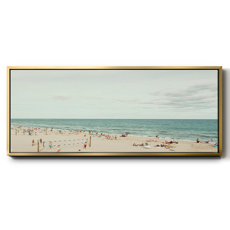 «Day at the Beach», reproduction sur toile flottante, Or, H 12 po x l 30 po x P 1,5 po