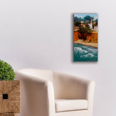 Toile épique Graffiti «Lyrical Village» par Erin Dertner, 12 po x 24 po