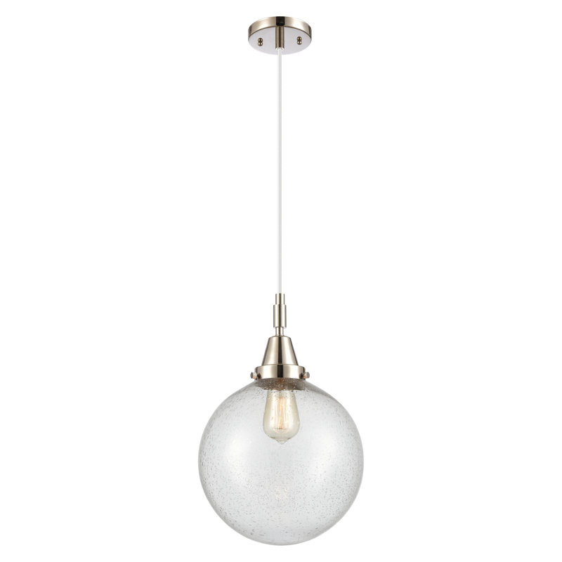 Mini luminaire suspendu suspendu 1 corde Downtown Urban - Caden Frederick, H 134,88 po x l 10 po x P 10 po, Grainé