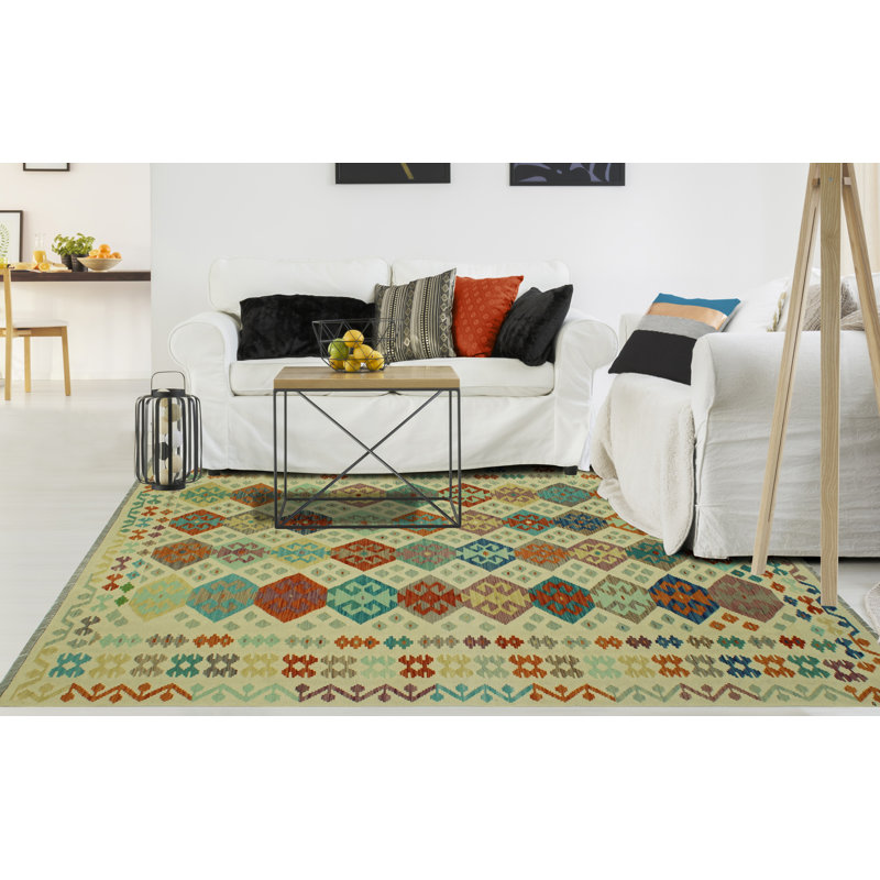 Tapis ivoire Sangat Kilim Eddard