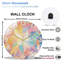 Horloge murale facettée en cristal 12 po