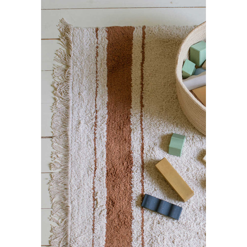 Little Chefs Area Rug in Natural/Toffee, Rectangle 3' x 4'3", Natural/Toffee