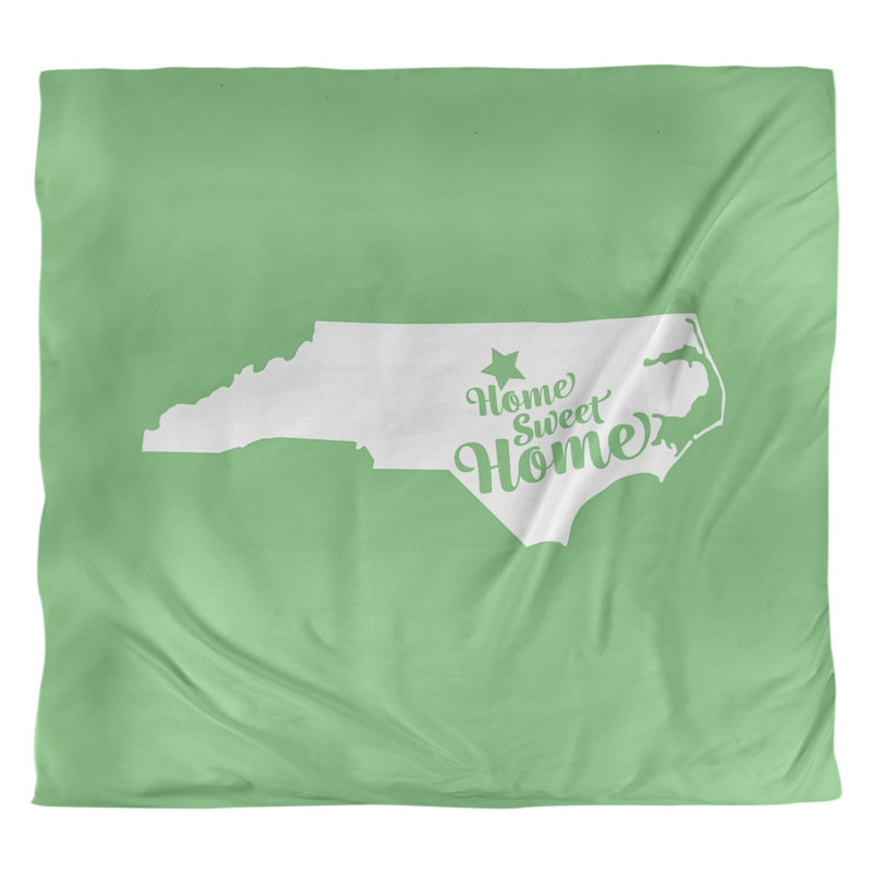 Housse de couette durham de la maison, Housse de couette pour très grand lit, Vert, Polyester brossé