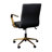 Mid-Back Designer Upholstered Swivel Executive Office Chair with Armrests-1860959585-1860959590