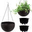 Jardinières en rotin de grande capacité, polypropylène durable, conception moderne pour l'intérieur et le balcon