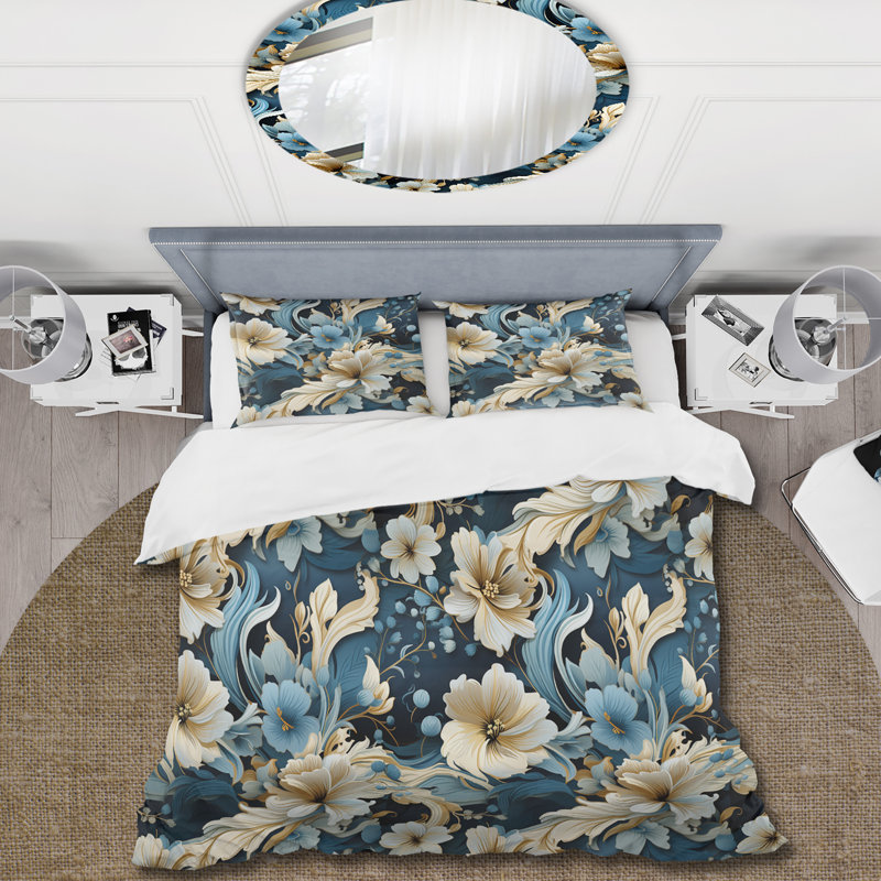 Ensemble de housse de couette Paisley Elegance, Housse de couette pour très grand lit et 2 très