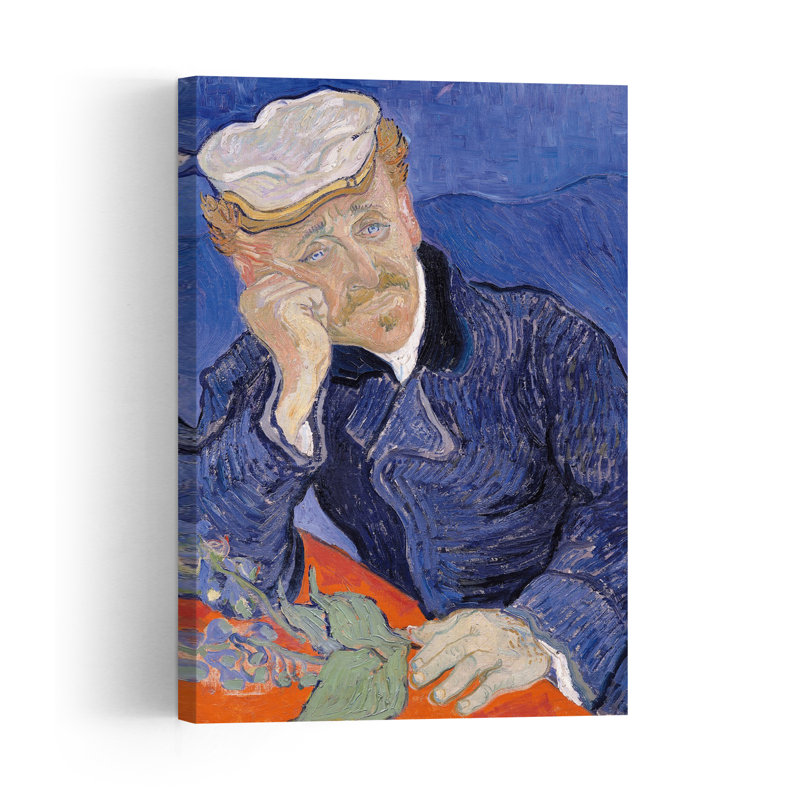Portrait abstrait et contemporain de lys du Dr Paul Gachet, 1890 (Estampe murale), H 48 po x l 32 po