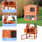 TRIXIE Elevated Single Rabbit Hutch with Large Run, Ramp, Ideal for Rabbits or Guinea Pigs