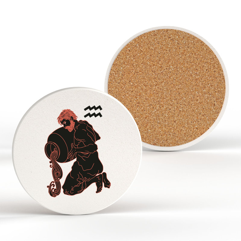 Kana Ceramic Round 1 Piece Coaster