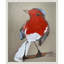 «Red Bird I» par Erin McGee Ferrell, reproduction d'art sur toile encadrée-839957163