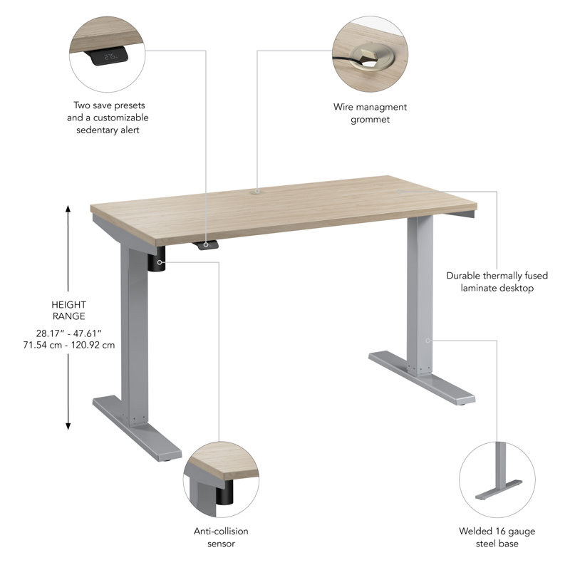 Bureau Move 40, Blanc, L 47,6 po x P 23,35 po