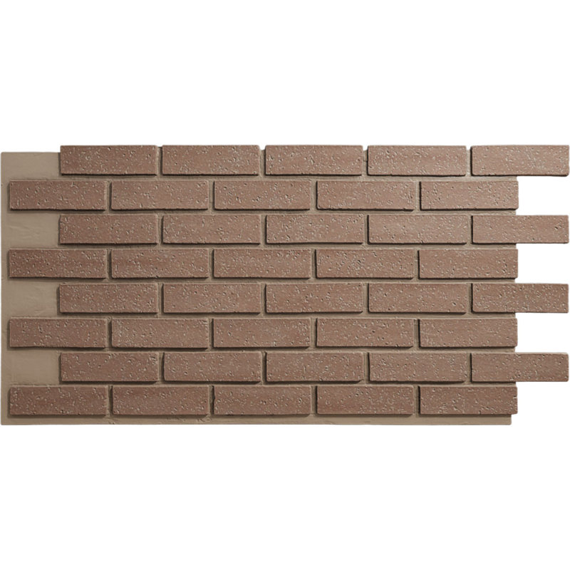 EverStone Traditional Faux Brick Panel, 44"W x 21 3/4"H x 3/4"D, Augusta Color, Augusta