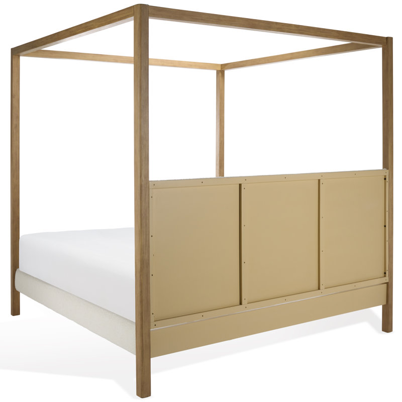 Graciella Boucle King Canaopy Bed