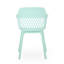Chaise d'extérieur Azalea - Polypropylène menthe, avec structure, profondeur 22,66 po, largeur 22,03 po, hauteur 33,94 po, résistance aux intempéries de poids de 11,99 lb, P, l, H, P