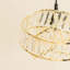 19cm H Acrylic Drum Lamp Shade ( Slip-On ) in Gold