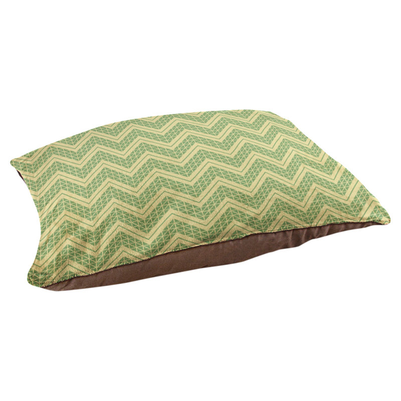 Coussin Chelan, Moyen (H 6,5 po x l 40 po x P 30 po), Jaune/vert