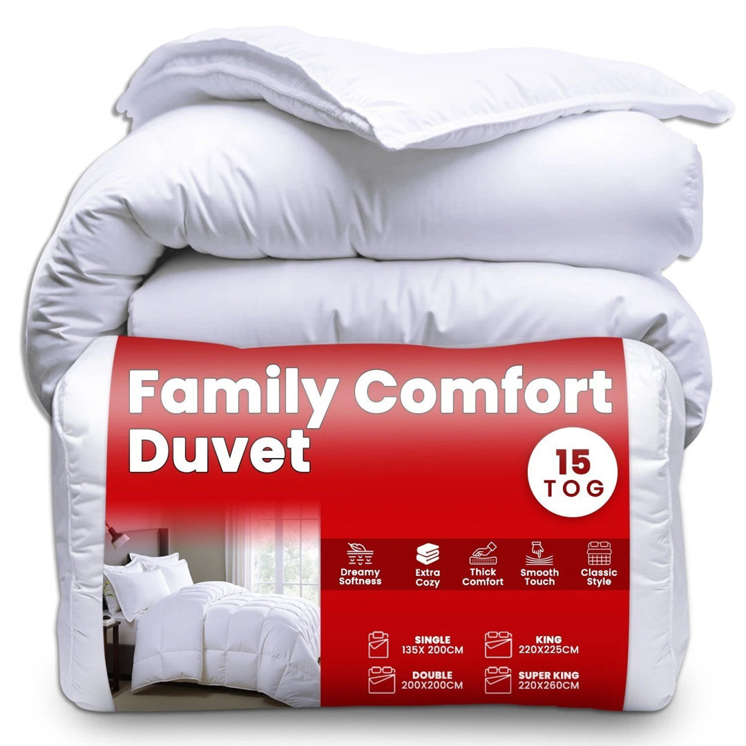 Air Bounce Luxury Quilt Duvet Extra Warm Hollowfibre Filling Soft Smooth Microfiber Cover Thick Cozy Bedding for Winter Nights